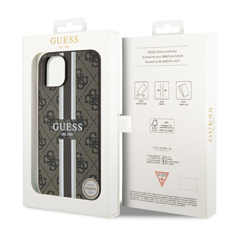 Etui Do iPhone 14 Plus Guess 4G Printed Stripes...