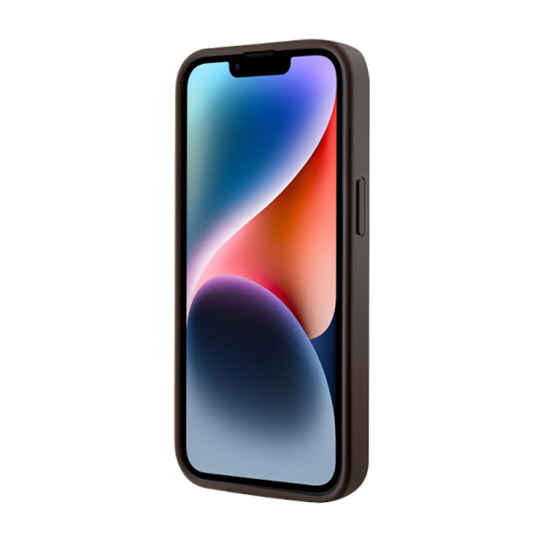 Etui Do iPhone 14 Plus Guess Gcube Stripes MagSafe Brązowy