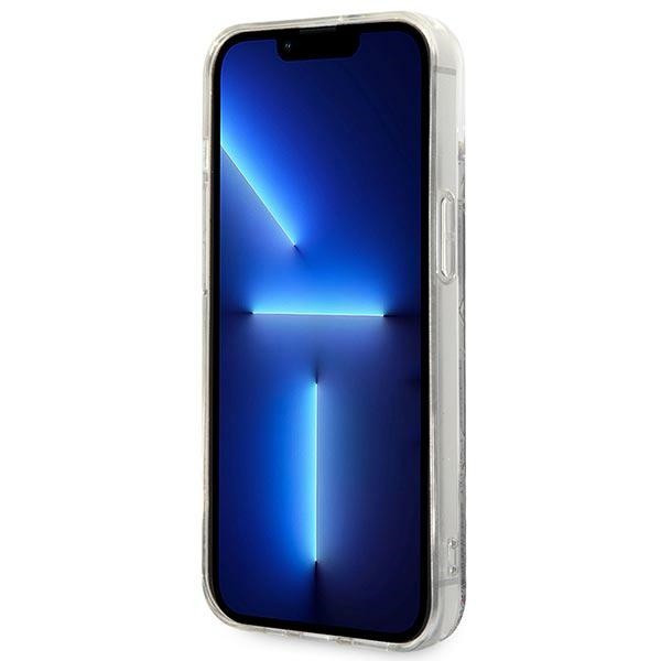 Etui Do iPhone 14 Karl Lagerfeld Monogram Liquid Glitter Czarny