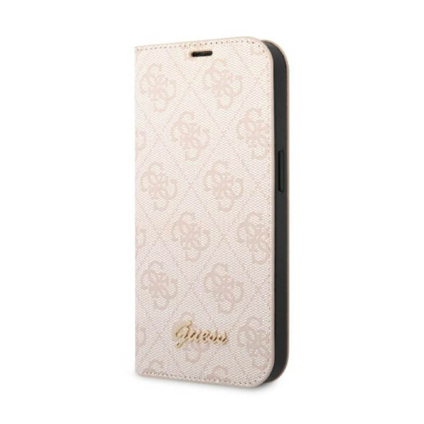 Etui Do iPhone 14 Guess 4G Metal Camera Outline Booktype Case Różowy
