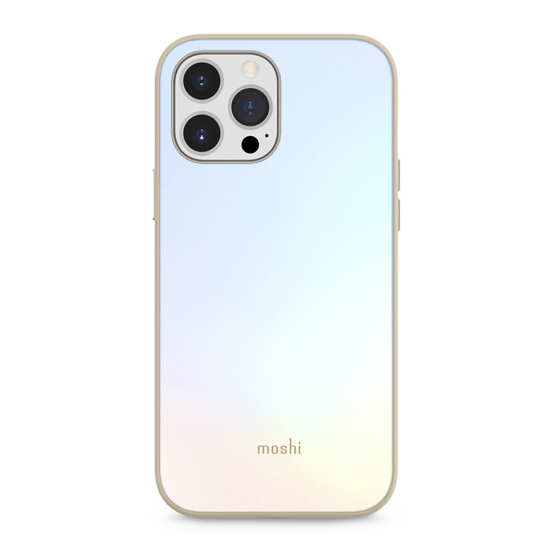 Etui Do iPhone 13 Pro Max ( System Snapto ) Moshi Iglaze Slim Hardshell Case Srebrny