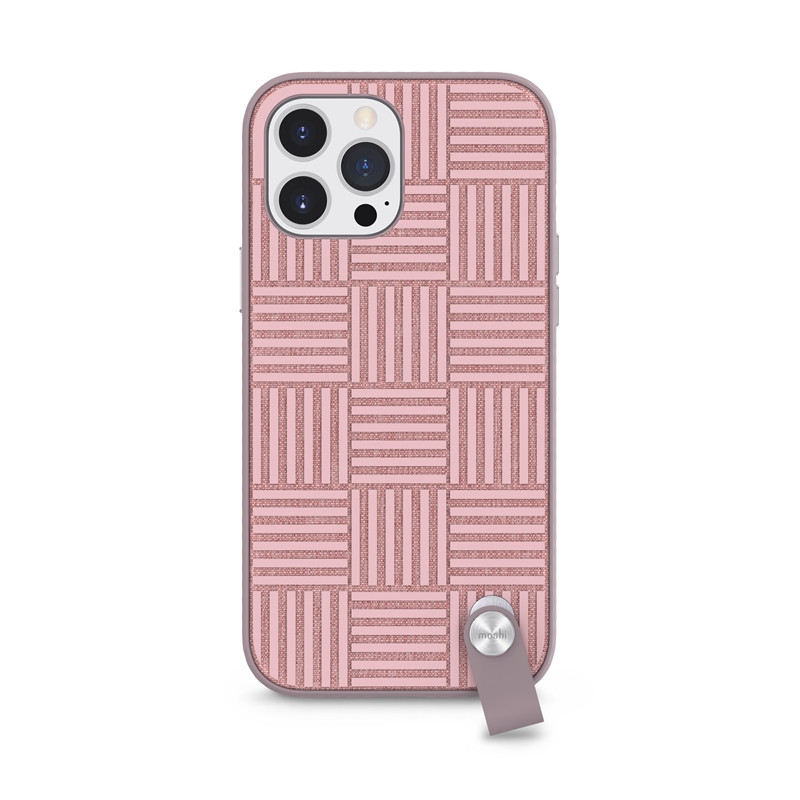 Etui Z Odpinaną Smyczką Do iPhone 13 Pro Max ( Antybakteryjne Nanoshield™ ) Moshi Altra Różowy
