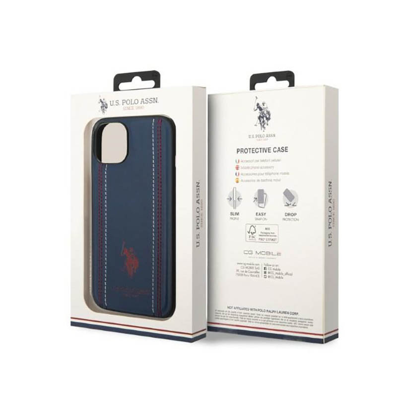 Etui Do iPhone 14 Us Polo Assn Leather Stitch...