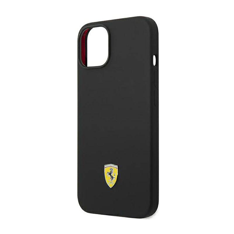 Etui Do iPhone 14 Ferrari Silicone Metal Logo...