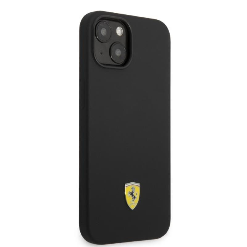 Etui Do iPhone 14 Ferrari Silicone Metal Logo...