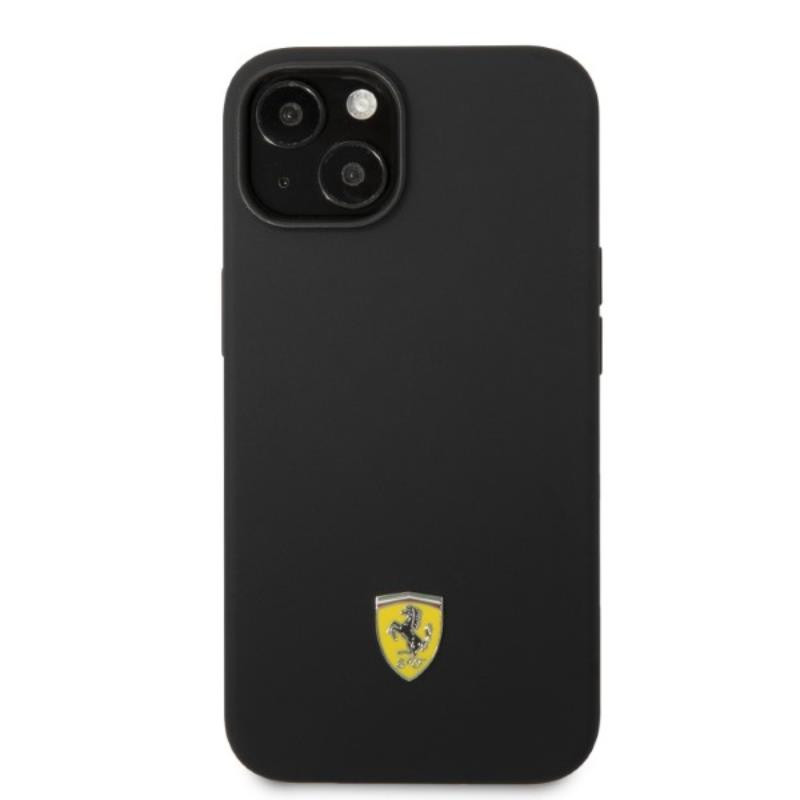 Etui Do iPhone 14 Ferrari Silicone Metal Logo...