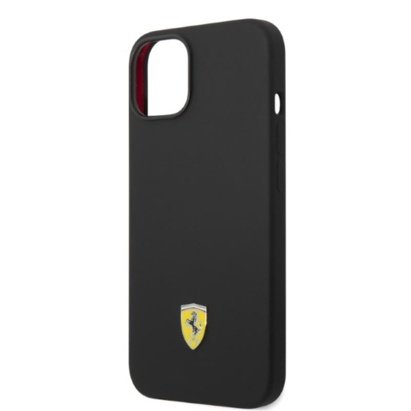 Etui Do iPhone 14 Ferrari Silicone Metal Logo...