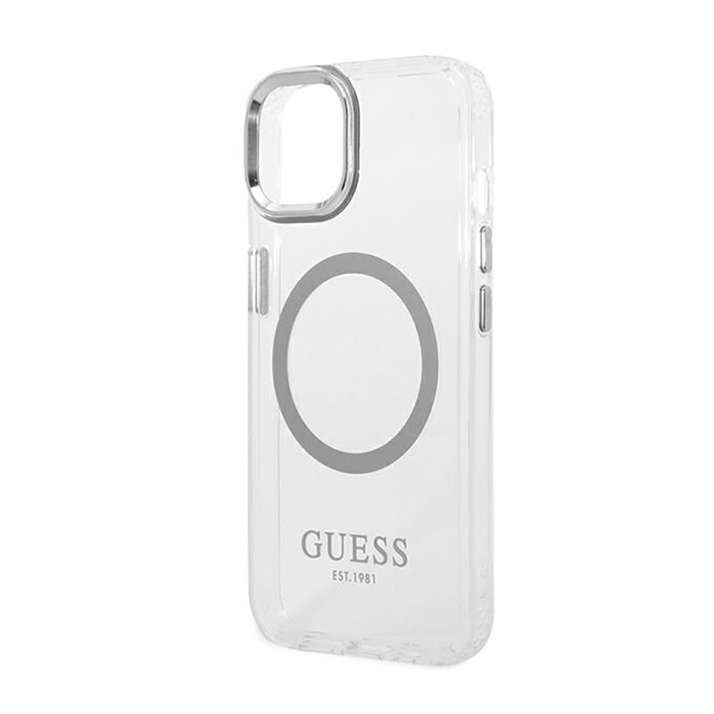 Etui Do iPhone 14 Guess Metal Outline MagSafe...