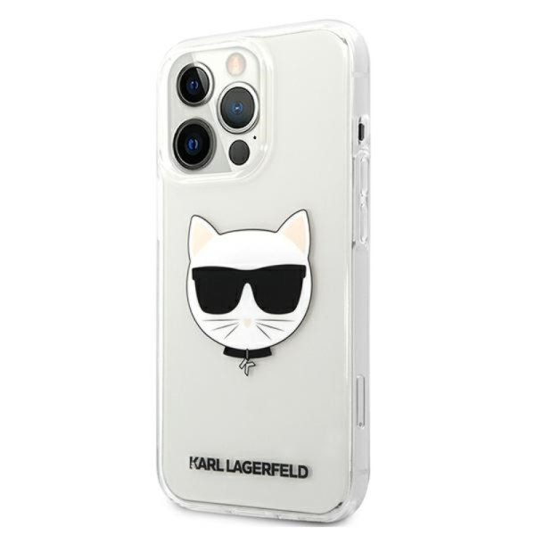 Etui Do iPhone 13 Pro Max Karl Lagerfeld Choupette Head Przezroczysty