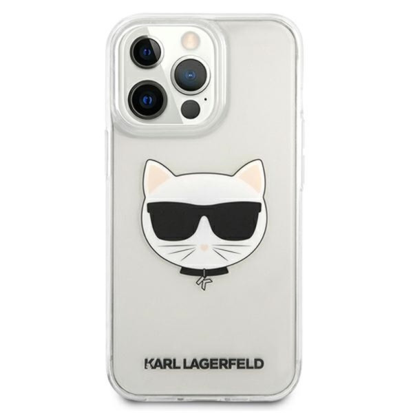 Etui Do iPhone 13 Pro Max Karl Lagerfeld Choupette Head Przezroczysty