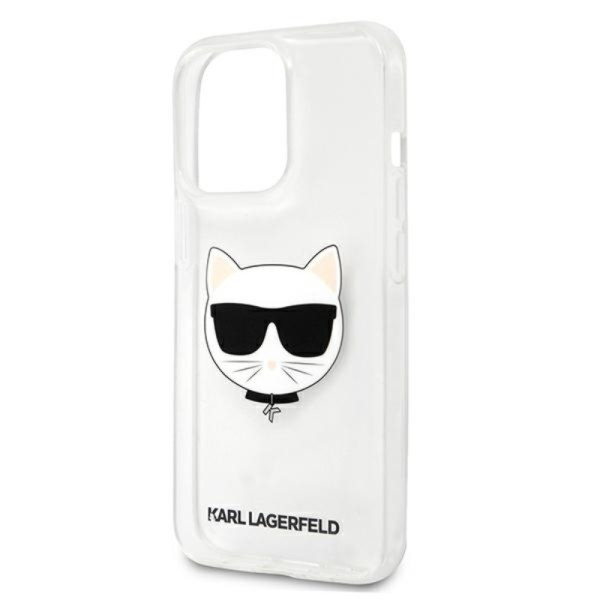 Etui Do iPhone 13 Pro Max Karl Lagerfeld Choupette Head Przezroczysty