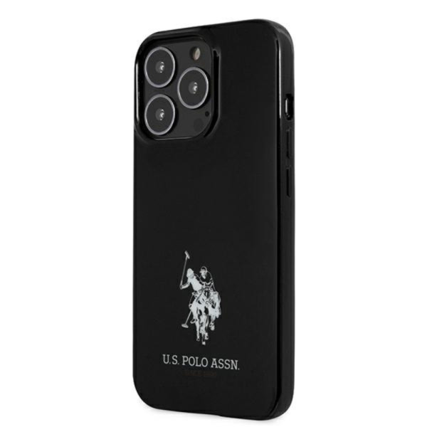 Etui Do iPhone 13 Pro Max Us Polo Assn Horses Logo Czarny