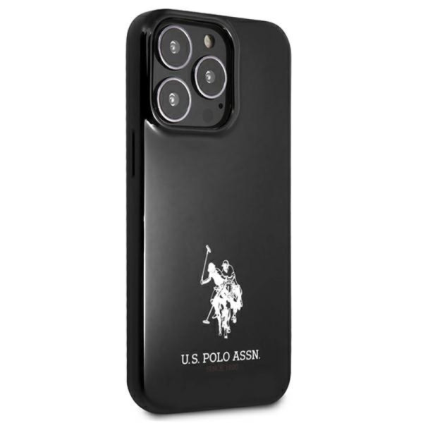 Etui Do iPhone 13 Pro Max Us Polo Assn Horses Logo Czarny