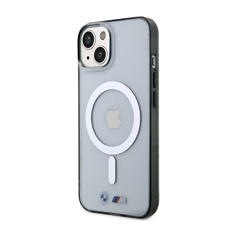 Etui Do iPhone 14 BMW Silver Ring MagSafe...