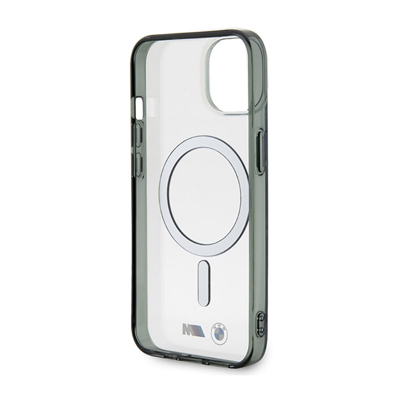 Etui Do iPhone 14 BMW Silver Ring MagSafe...