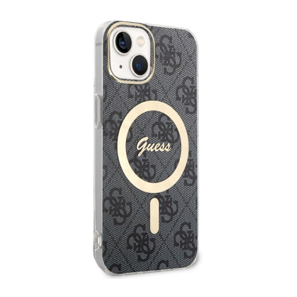 Etui Do iPhone 14 Guess 4G MagSafe Czarny