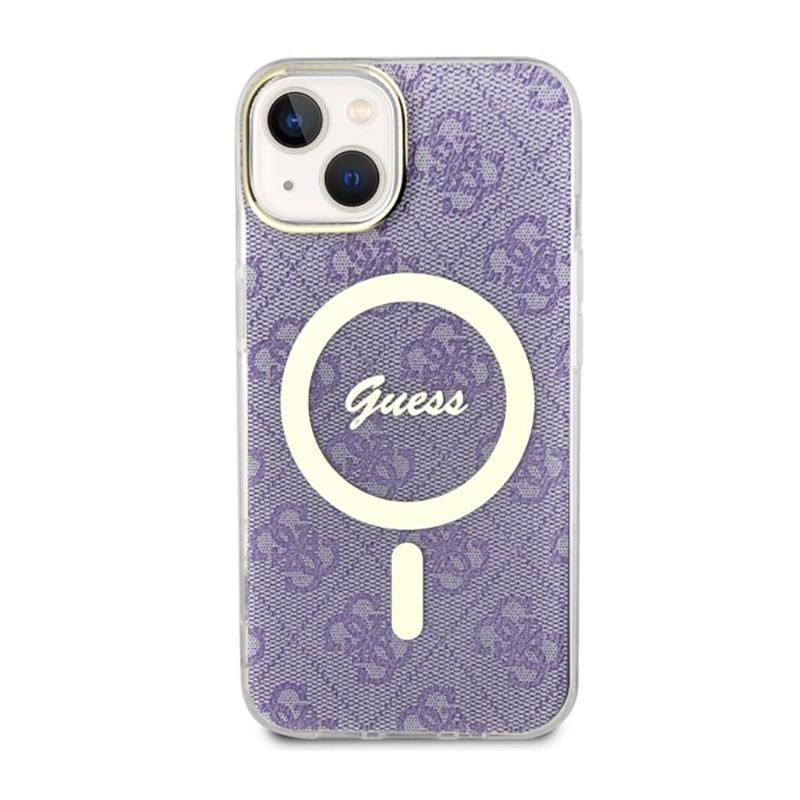 Etui Do iPhone 14 Guess 4G MagSafe Fioletowy