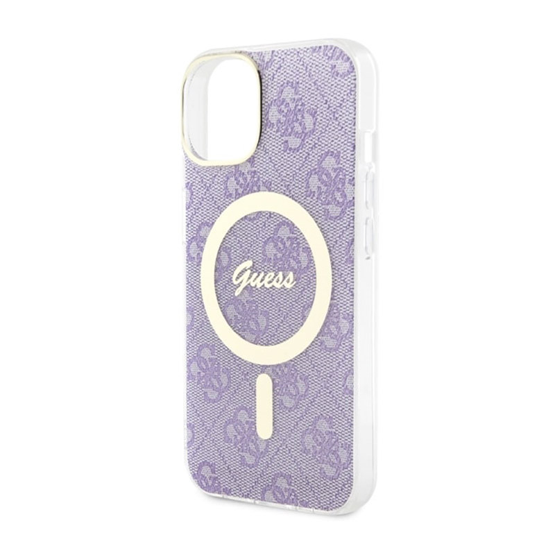 Etui Do iPhone 14 Guess 4G MagSafe Fioletowy