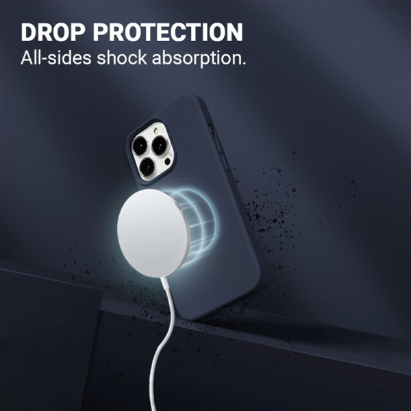 Etui Do iPhone 13 Pro Max MagSafe Crong Color Cover Magnetic Niebieski