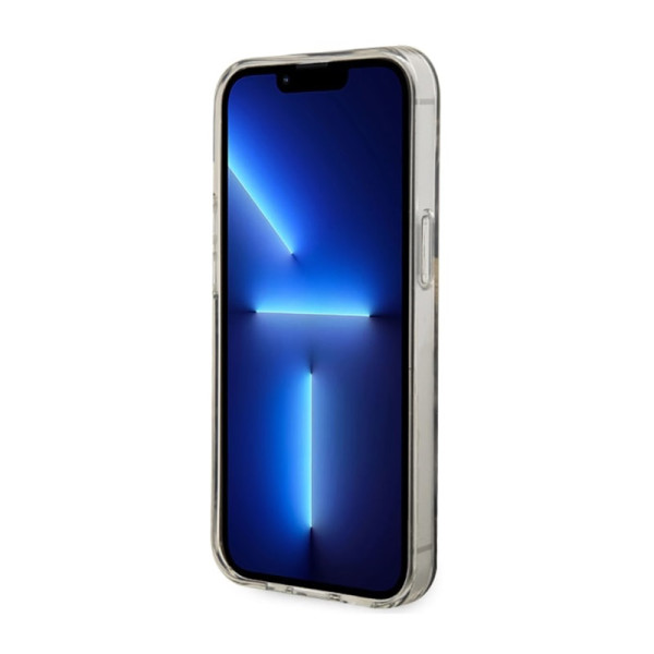 Etui Do iPhone 14 Guess Golden Marble MagSafe Czarny