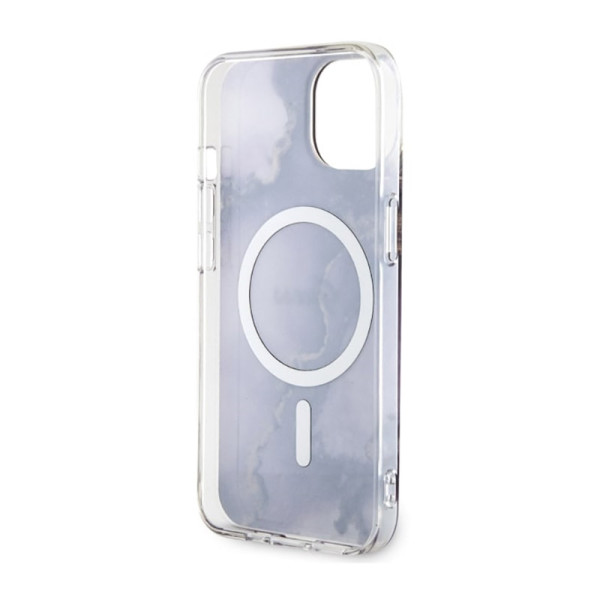 Etui Do iPhone 14 Guess Golden Marble MagSafe Fioletowy