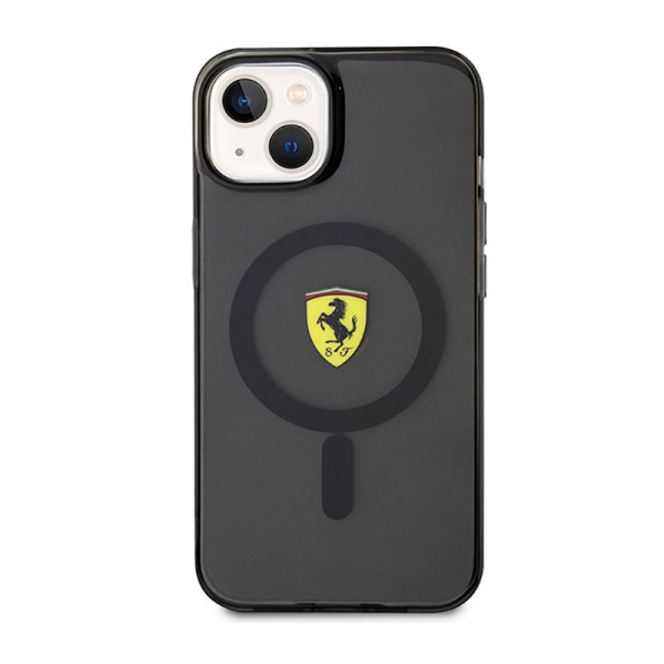 Etui Do iPhone 14 Ferrari Translucent MagSafe Czarny