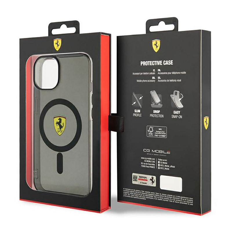 Etui Do iPhone 14 Ferrari Translucent MagSafe...