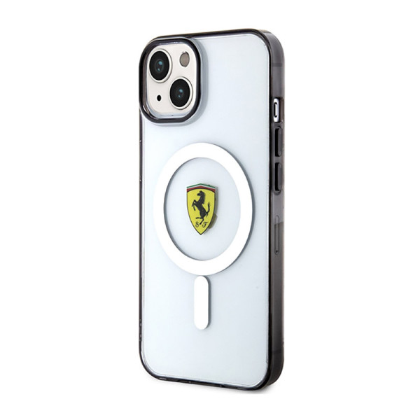 Etui Do iPhone 14 Ferrari Outline MagSafe Przezroczysty