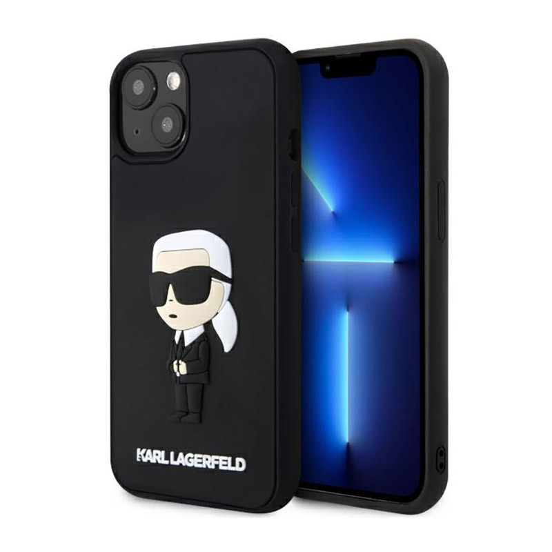 Etui Do iPhone 14 Karl Lagerfeld 3D Rubber NFT Ikonik Czarny
