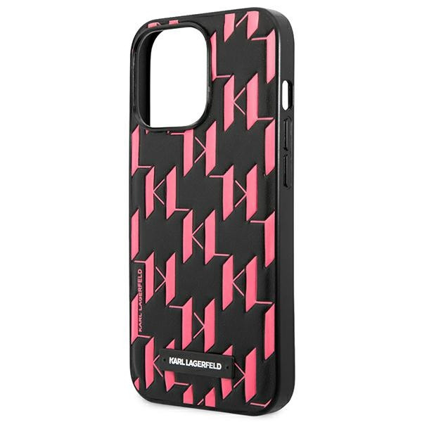 Etui Do iPhone 13 Pro Max Karl Lagerfeld Monogram Plaque Czarny