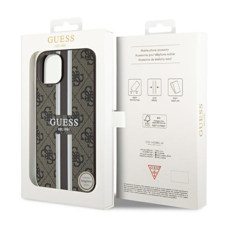 Etui Do iPhone 14 Guess 4G Printed Stripes...
