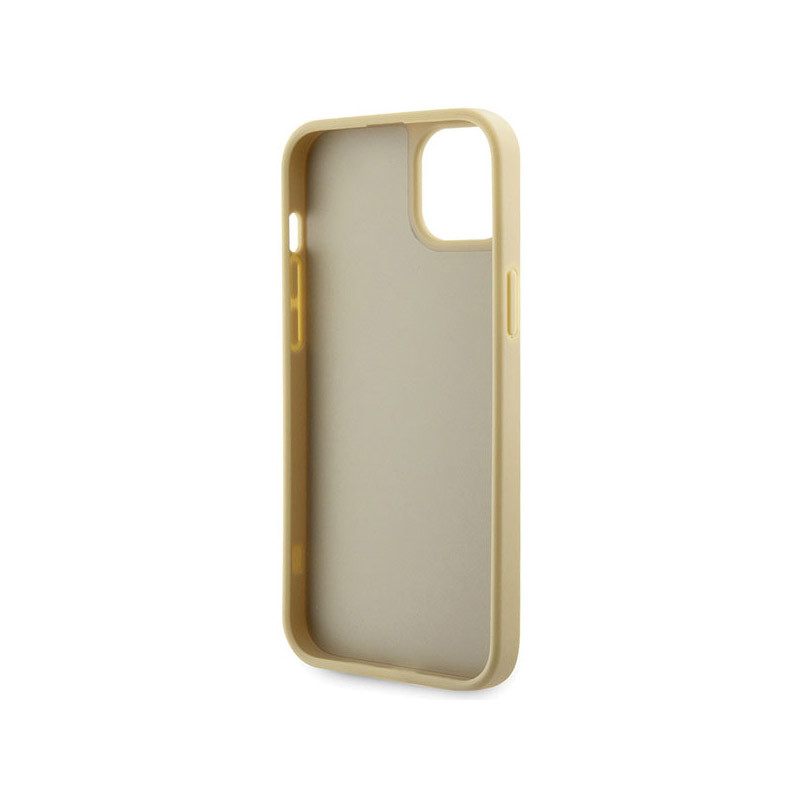 Etui Do iPhone 14 Guess Rhinestone Triangle Złoty