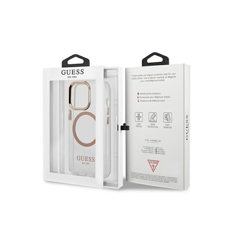 Etui Do iPhone 13 Pro Max Guess Metal Outline...