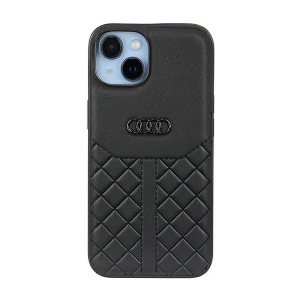 Etui Do iPhone 14 Audi Genuine Leather Czarny