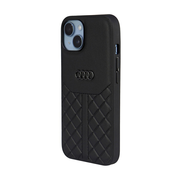 Etui Do iPhone 14 Audi Genuine Leather Czarny