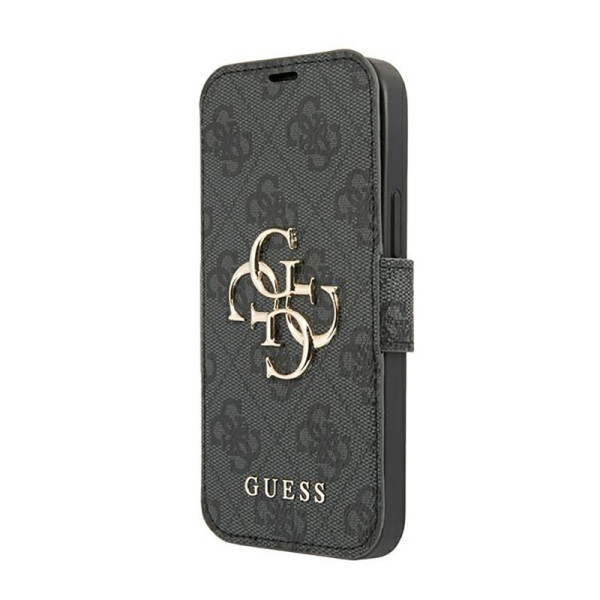 Etui Do iPhone 13 Pro Max Guess Booktype 4G Big Metal Logo Szary
