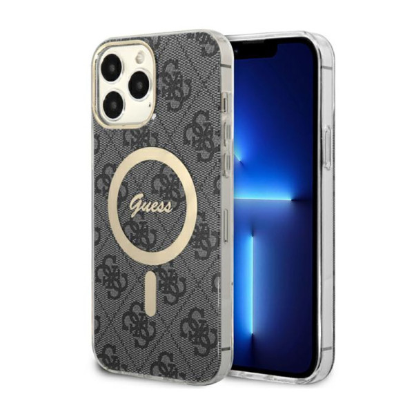 Etui Do iPhone 13 Pro Max Guess 4G MagSafe Czarny