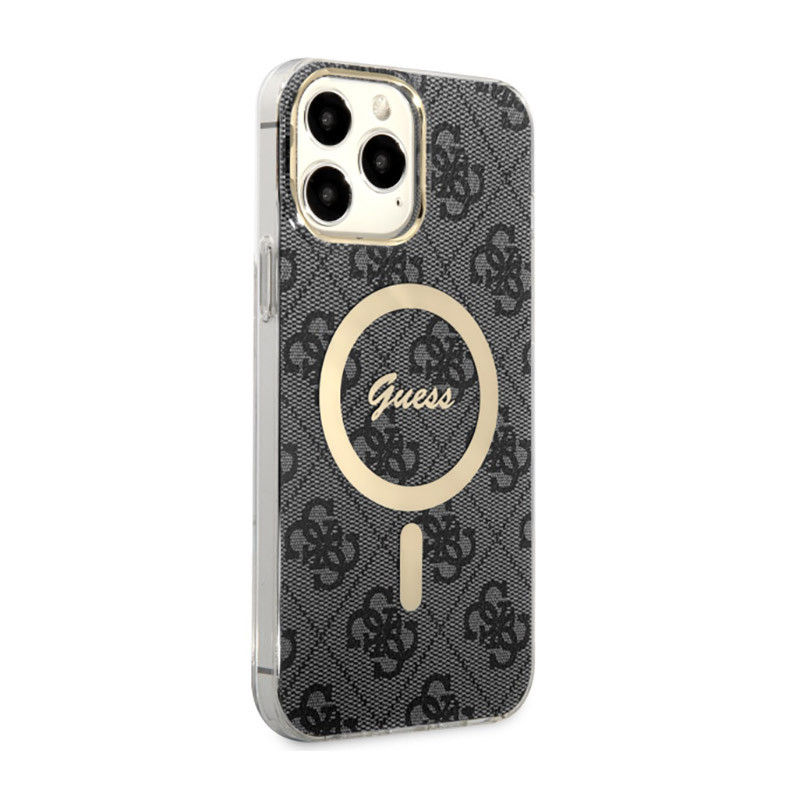 Etui Do iPhone 13 Pro Max Guess 4G MagSafe Czarny
