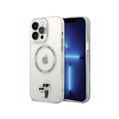Etui Do iPhone 13 Pro Max Karl Lagerfeld Iml NFT Karl & Choupette MagSafe Przezroczysty