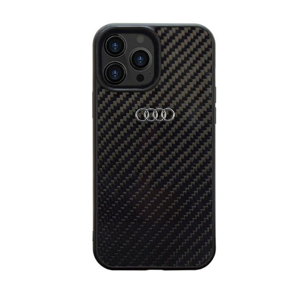 Etui Do iPhone 13 Pro Max Audi Carbon Fiber Czarny