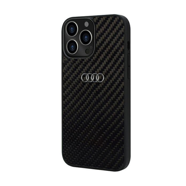 Etui Do iPhone 13 Pro Max Audi Carbon Fiber Czarny