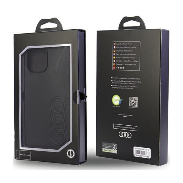 Etui Do iPhone 13 Pro Max Audi Synthetic Leather Czarny