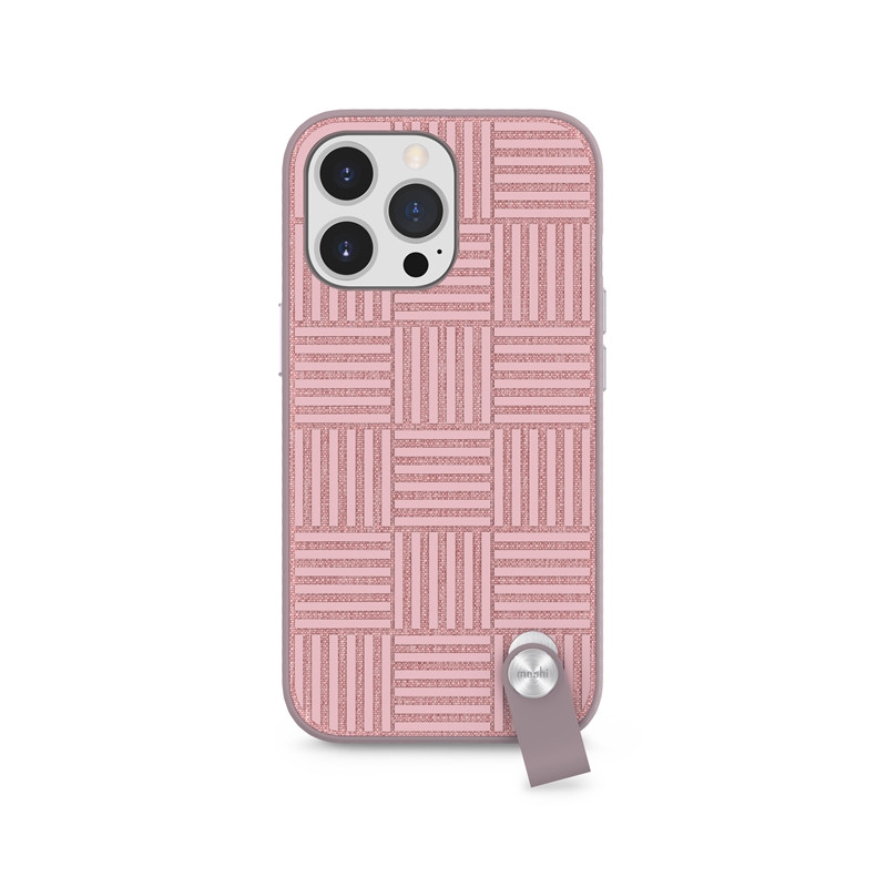 Etui Z Odpinaną Smyczką Do iPhone 13 Pro ( Antybakteryjne Nanoshield™ ) Moshi Altra Różowa