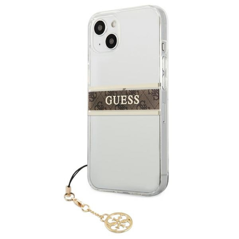 Etui Do iPhone 13 Mini Guess 4G Stripe Brown...