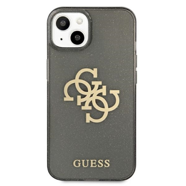 Etui Do iPhone 13 Mini Guess Glitter 4G Big Logo Czarny