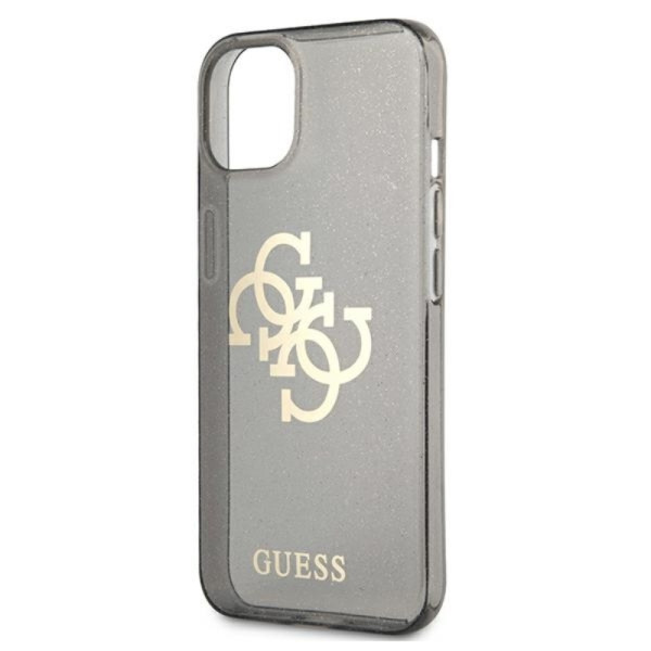 Etui Do iPhone 13 Mini Guess Glitter 4G Big Logo Czarny