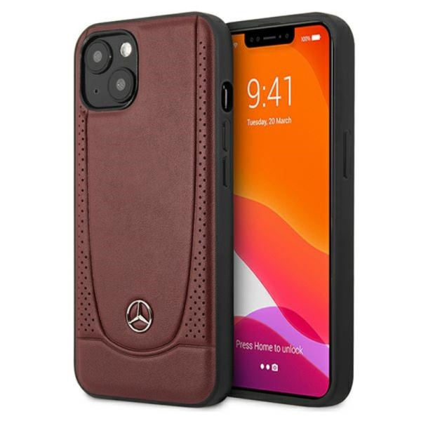 Etui Do iPhone 13 Mini Mercedes Leather Urban Line Czerwony