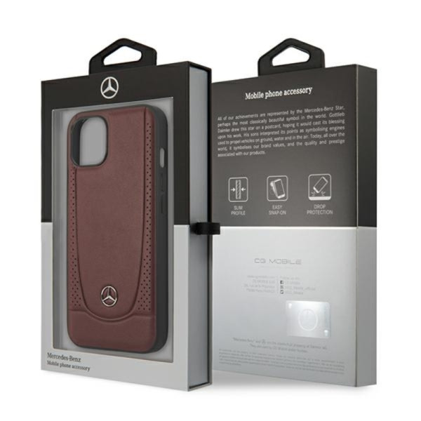 Etui Do iPhone 13 Mini Mercedes Leather Urban Line Czerwony