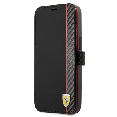 Etui Do iPhone 13 Mini Ferrari Booktype On Track Carbon Stripe Czarny