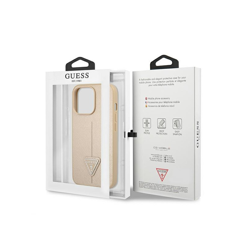Etui Do iPhone 13 Pro Guess Saffiano Triangle...